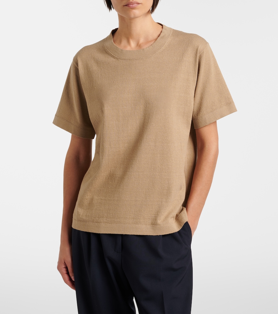 Orlan cotton and silk-blend T-shirt
