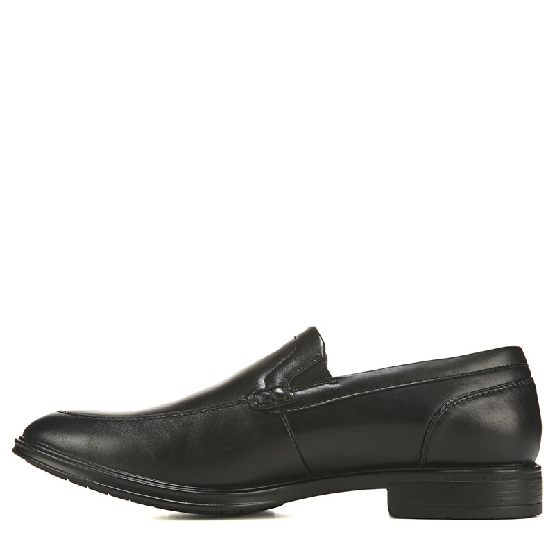 Men's Konrad Plain Toe Loafers (Black)