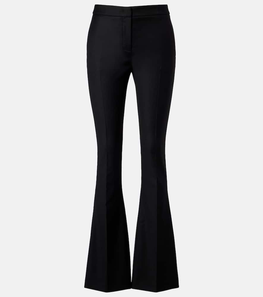 Pleated flared pants
