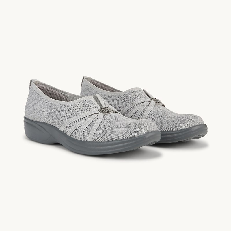 For Niche Slip On Shoes Oyster Knit Fabric