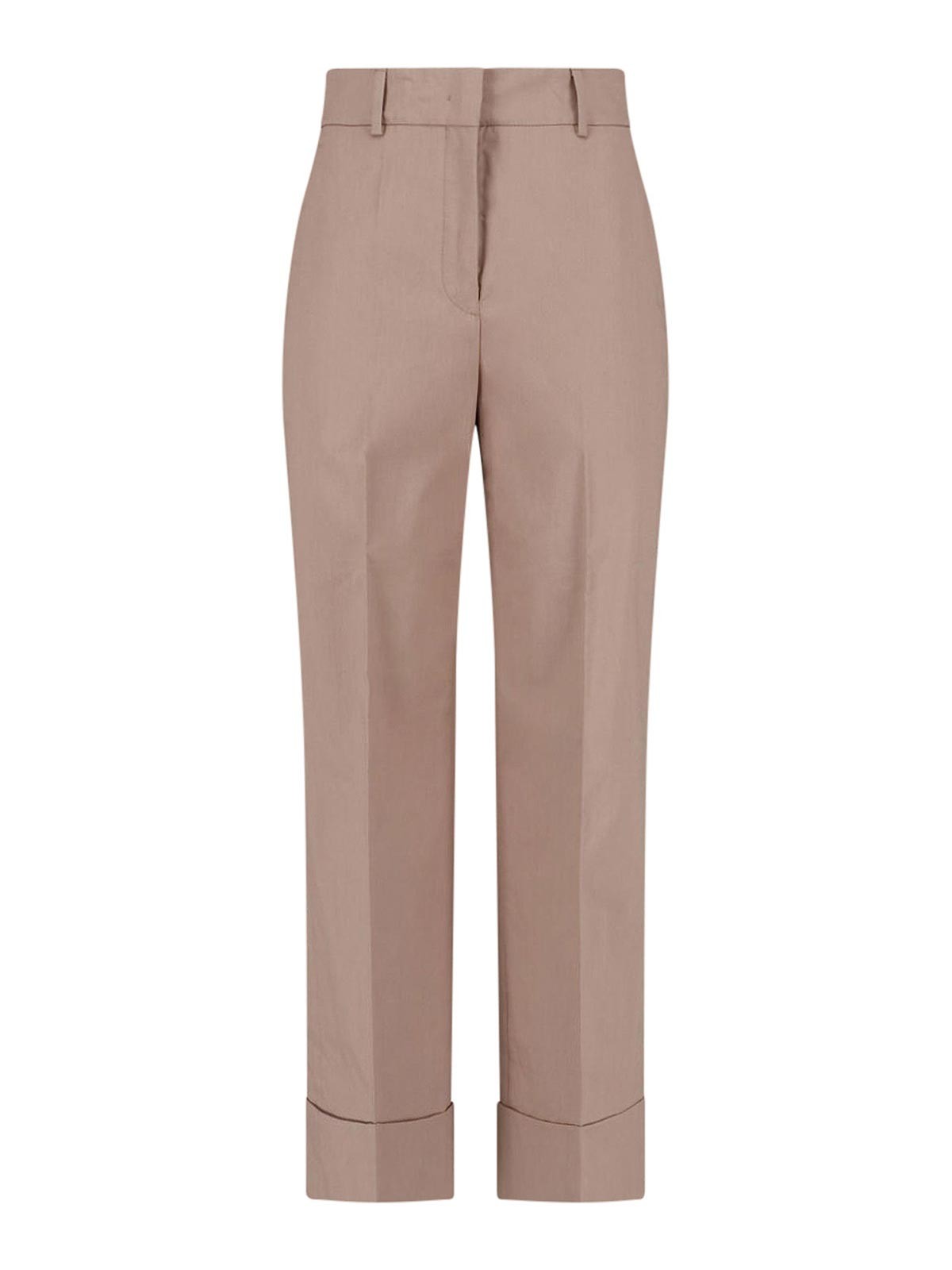Incotex - wide leg cotton trousers belt loop