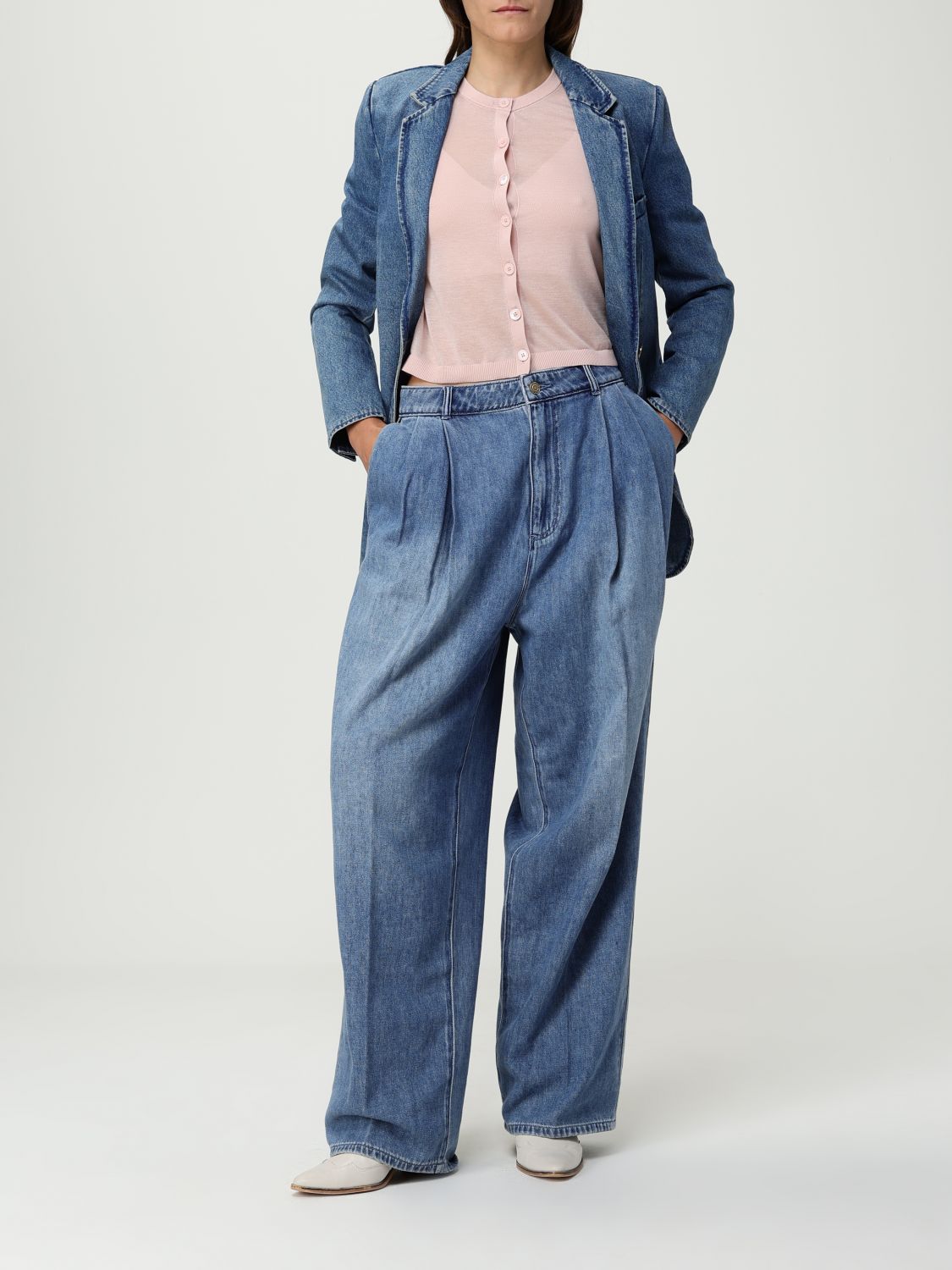 Pleated jeans - Blue