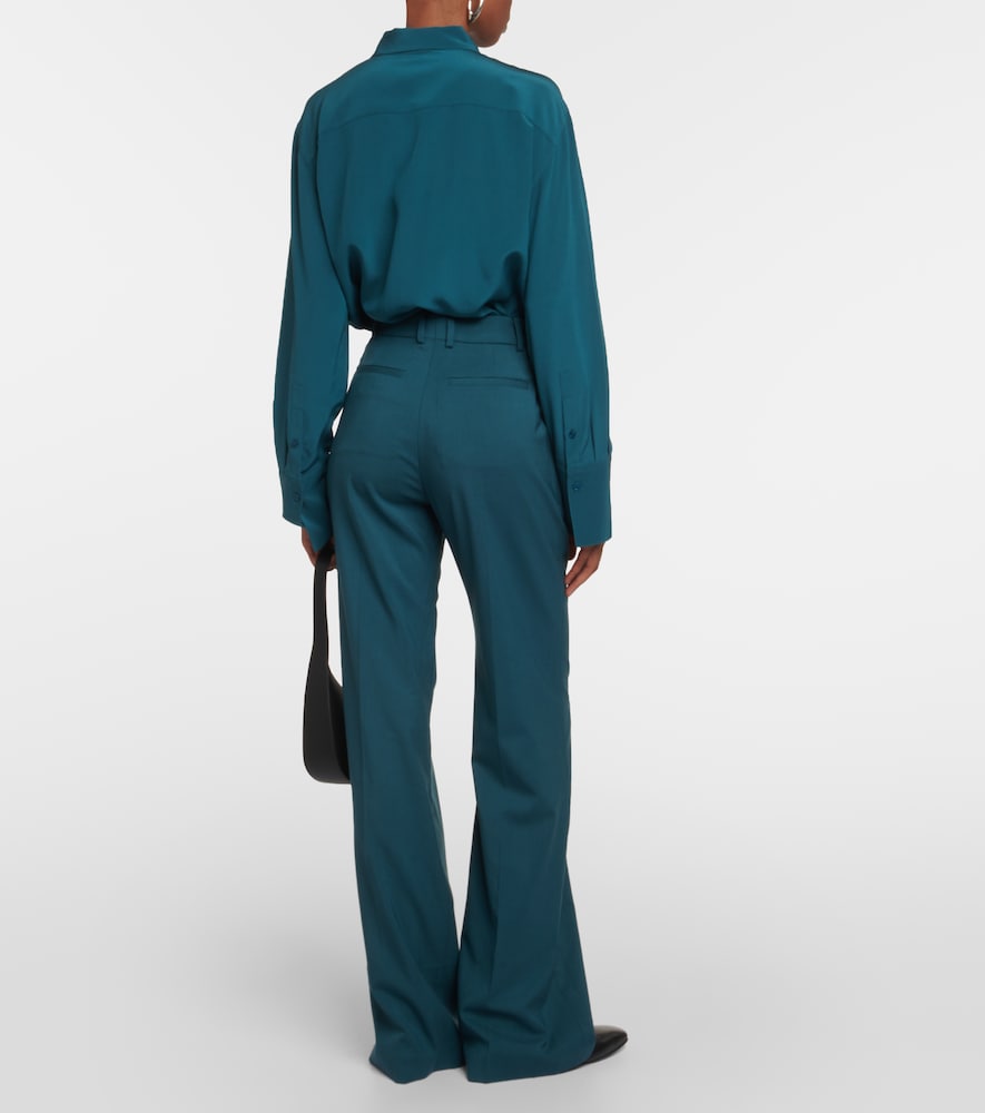 Morissey mid-rise wool straight pants