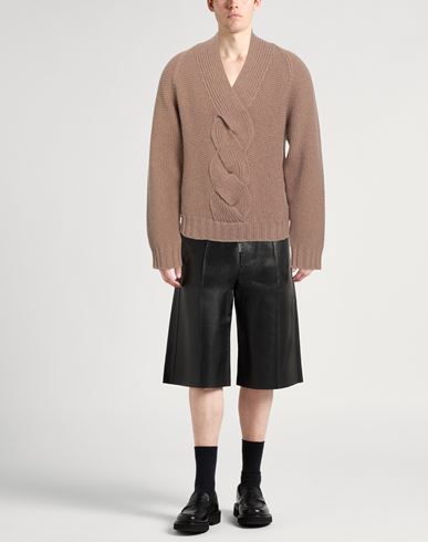 Man Sweater Camel Size M Wool