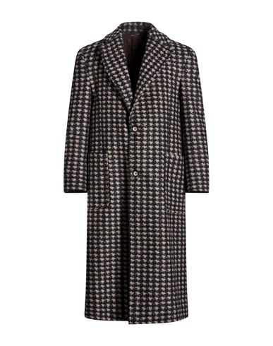 Man Coat Black Size 36 Wool, Polyester