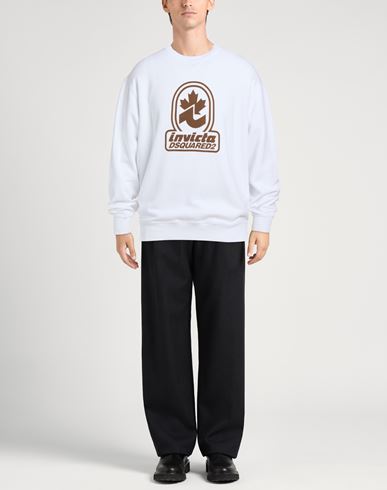 Man Sweatshirt White Size XXL Cotton