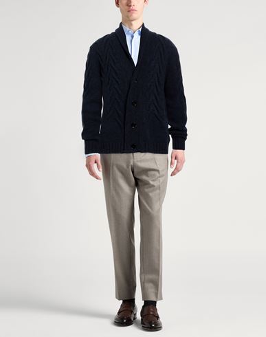 Man Cardigan Midnight blue Size 40 Virgin Wool, Cashmere