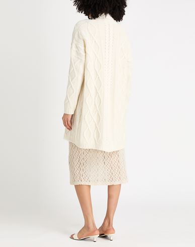 Woman Cardigan Ivory Size 4 Wool, Viscose, Polyamide, Cashmere