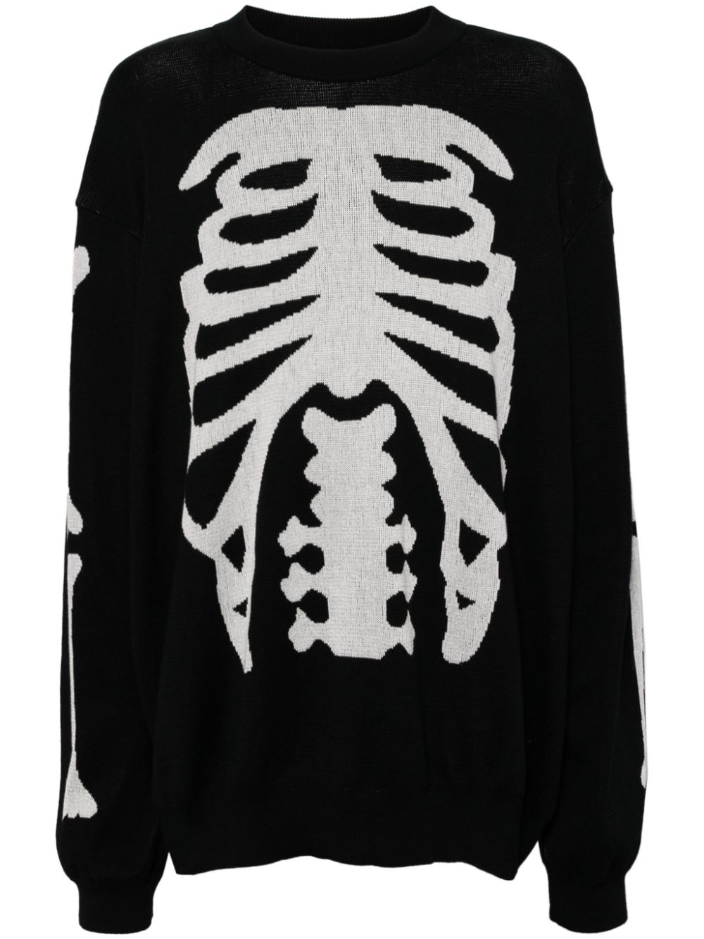 Bone crew neck sweatshirts - Black