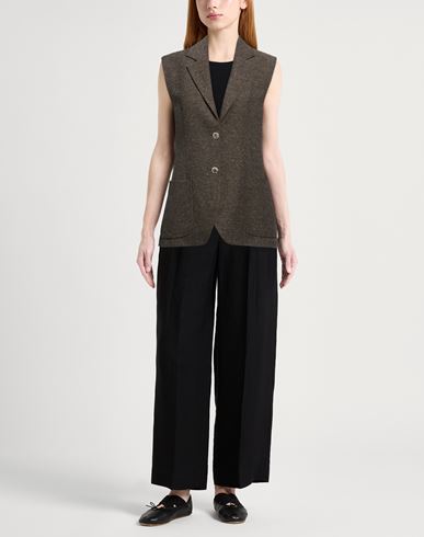 Woman Blazer Dark brown Size 10 Polyester, Wool, Acrylic, Viscose, Silk