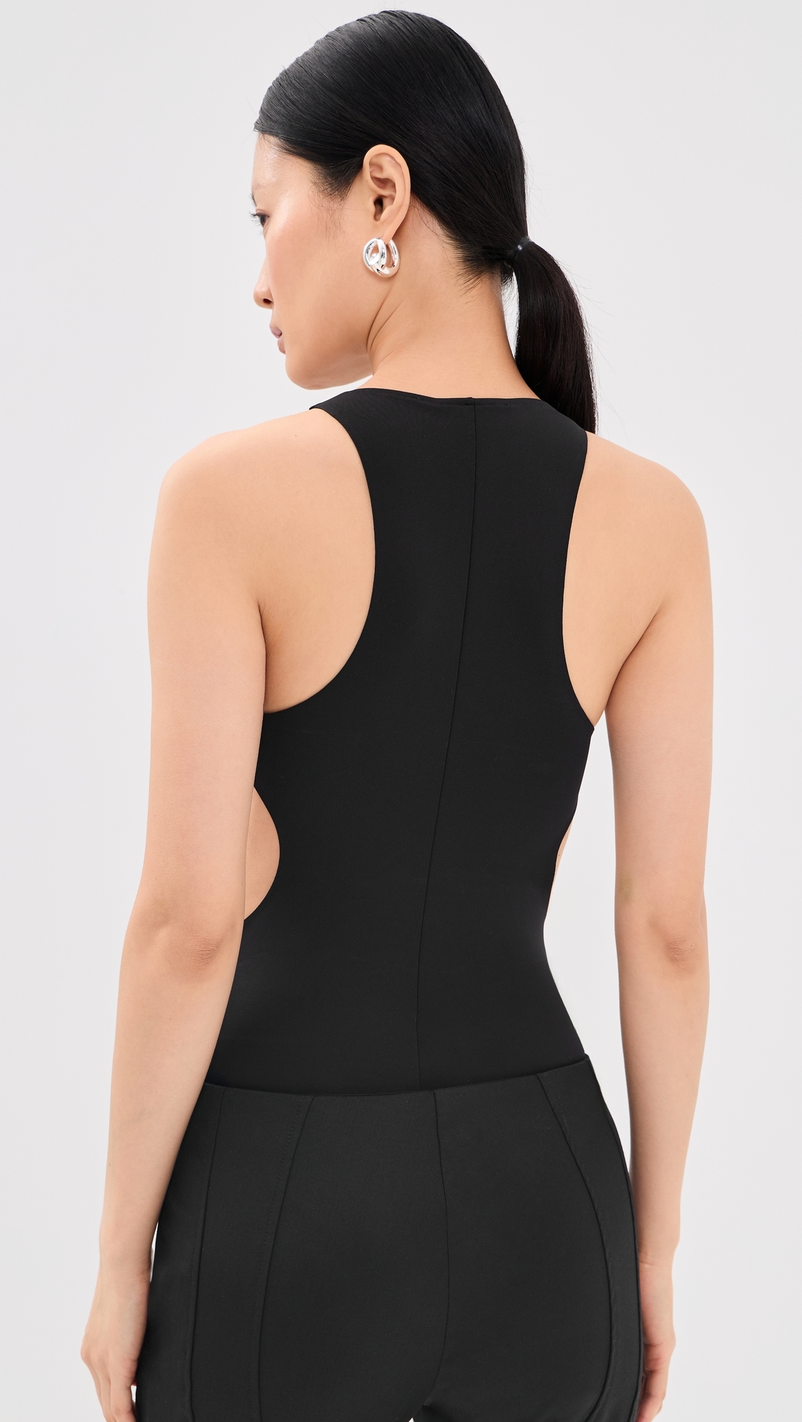 Scuba Meteor Thong Bodysuit Black