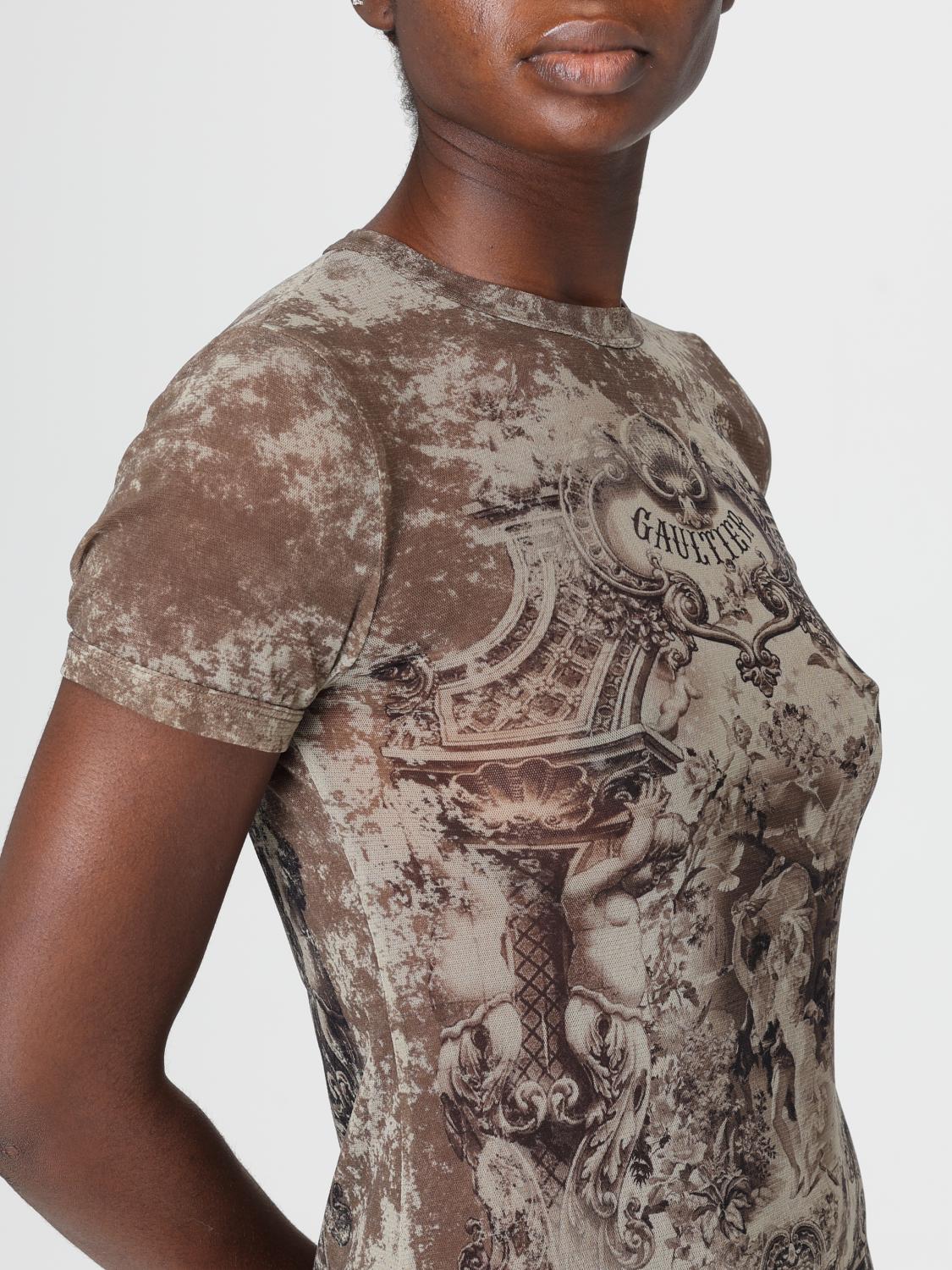 Abstract-pattern print mini dress - Grey
