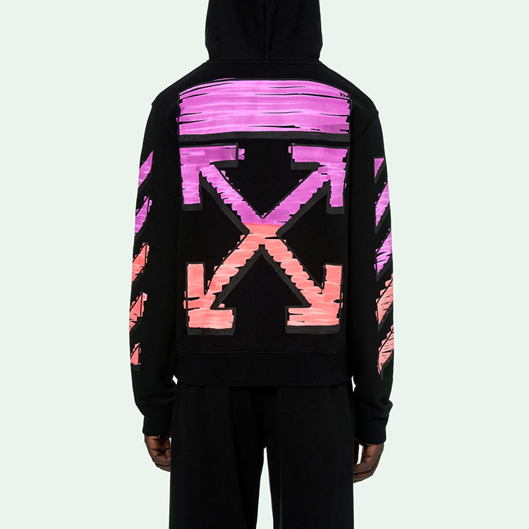 Men's SS21 Logo Printing Long Sleeves Loose Fit 'Black Fuchsia'