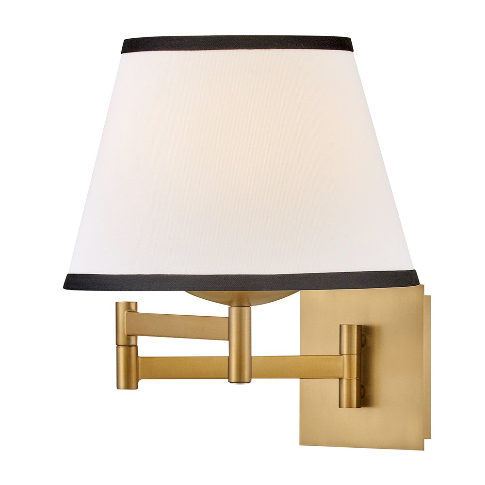 Lacquered Brass LED Task Light Sconce from the Sonia Collection