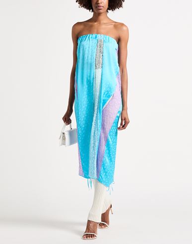 Woman Top Azure Size 8 Viscose, Silk