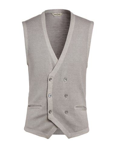 Vintage Man Cardigan Grey Size 38 Virgin Wool