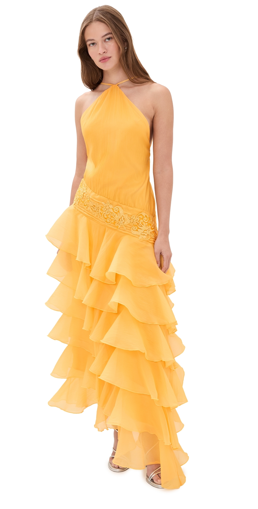 Dahlia Organza Dress Golden Rod