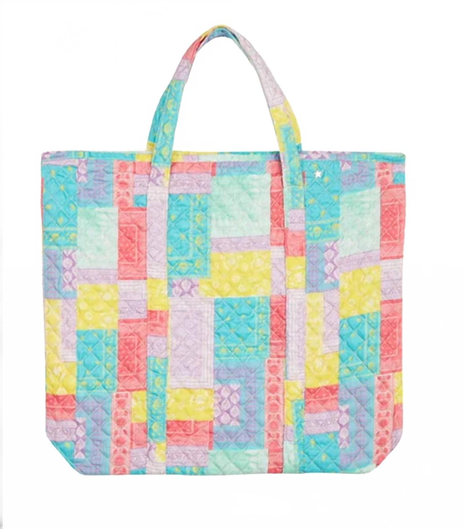 Women's Quilted Tote Bag In Multicolor