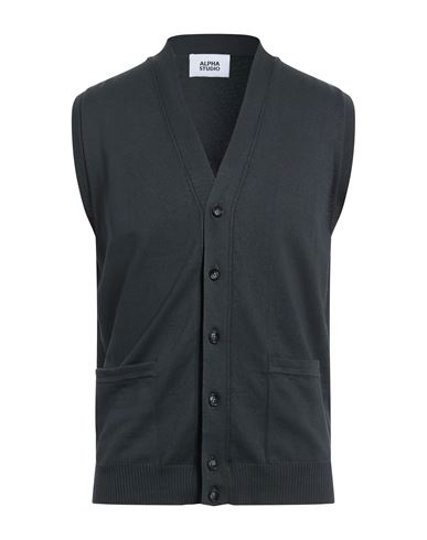 Man Cardigan Lead Size 36 Cotton