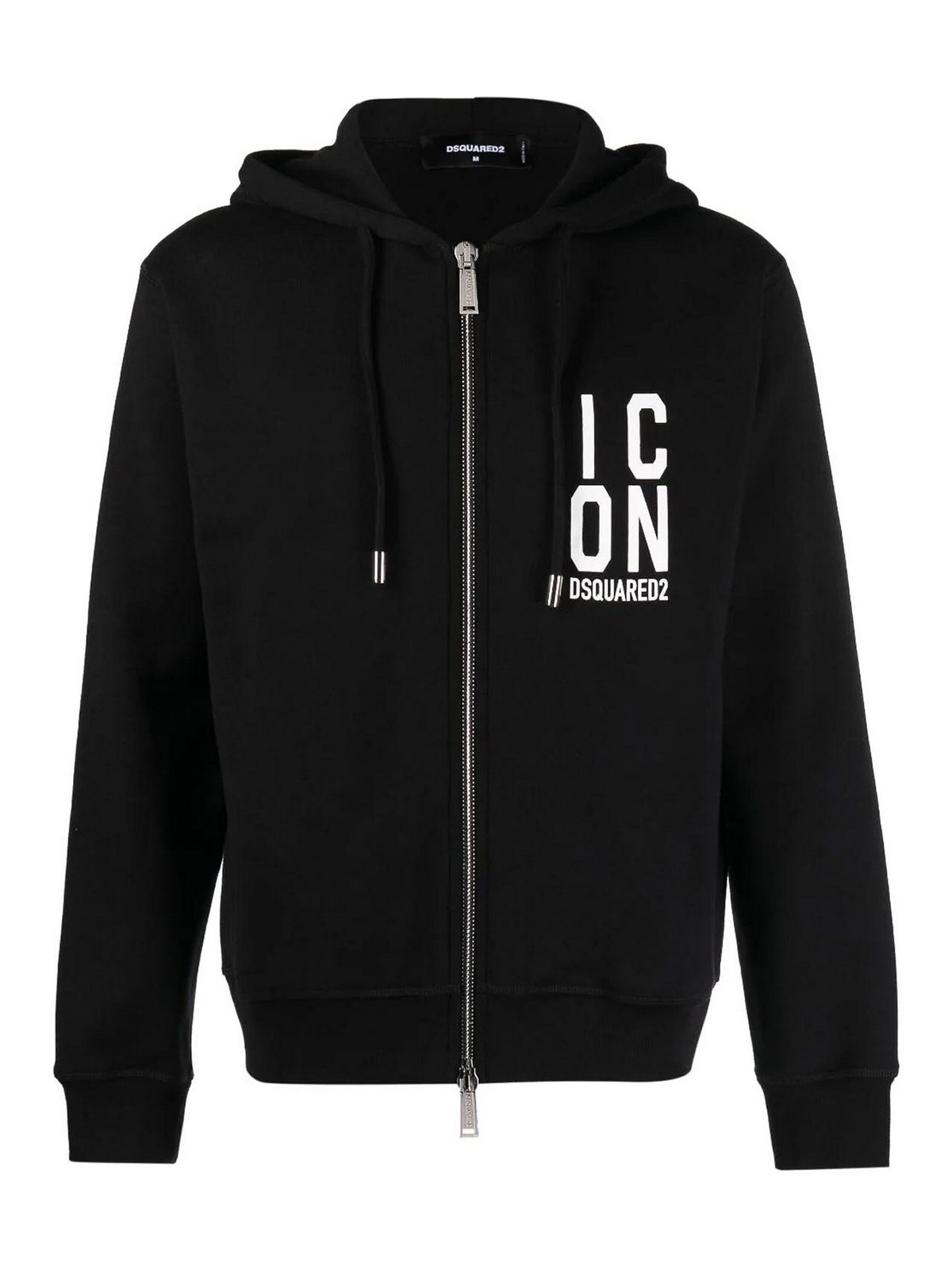 Logo-print zipped hoodie