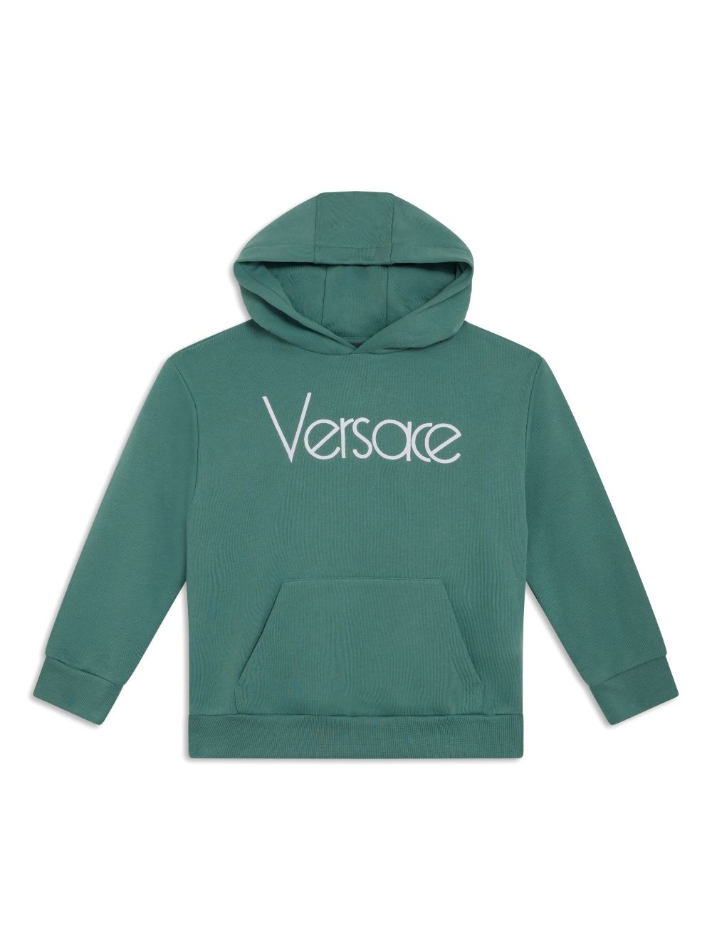Embroidered-logo hoodie