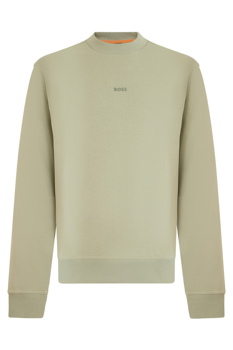 Boss - cotton crew neck long sleeve sweatshirt