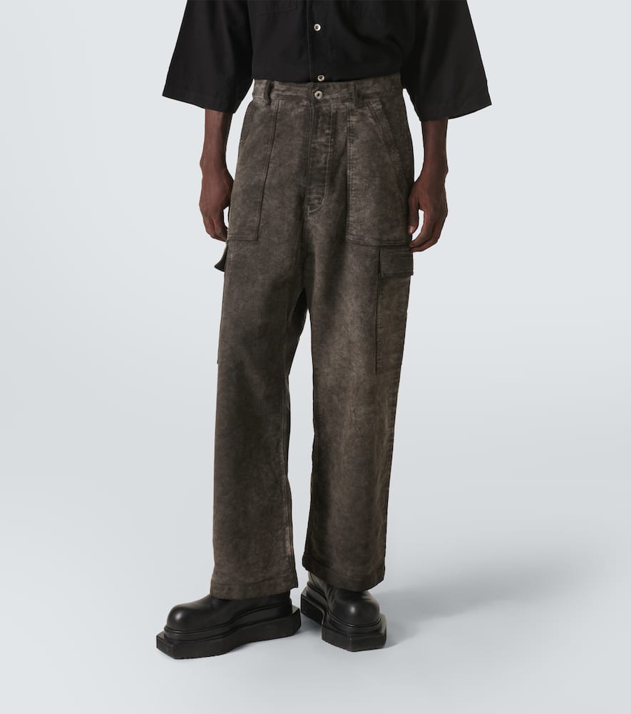 Denim cargo pants