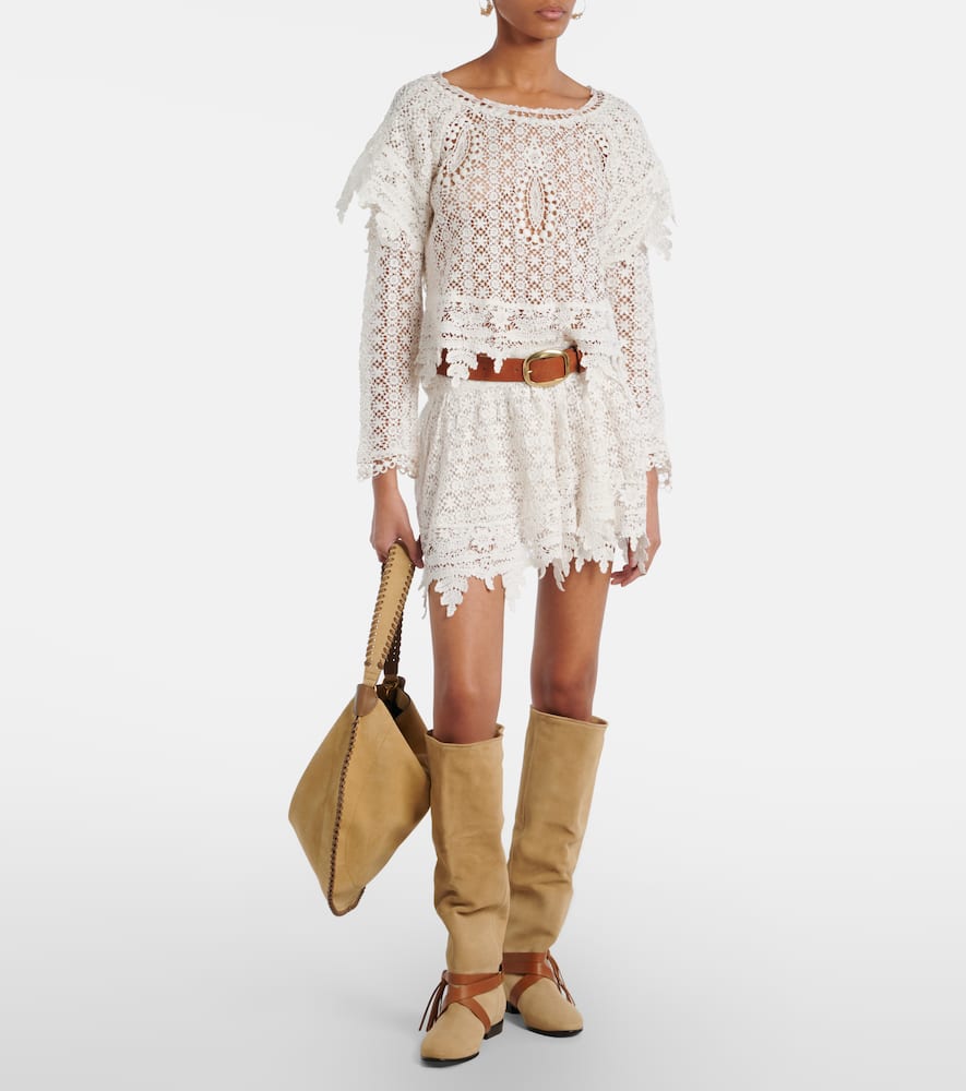 Hyliana cotton lace top