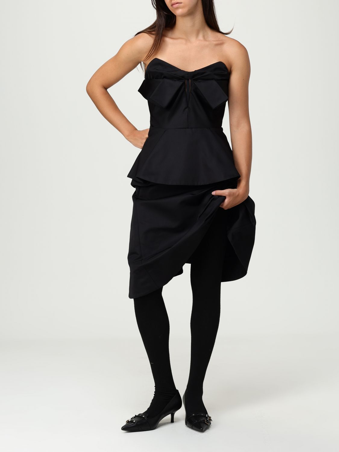 Skirt Woman color Black