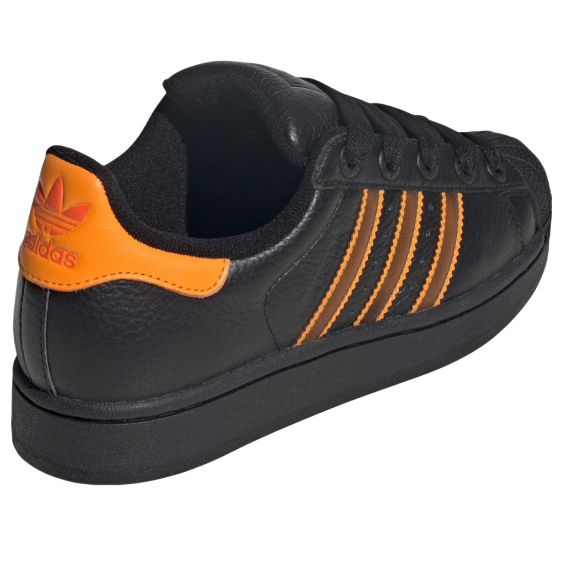 (WMNS) Superstar II Shoes 'Core Black Crew Orange Semi Impact Orange'