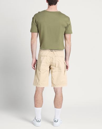 Man Shorts & Bermuda Shorts Beige Size 28 Cotton