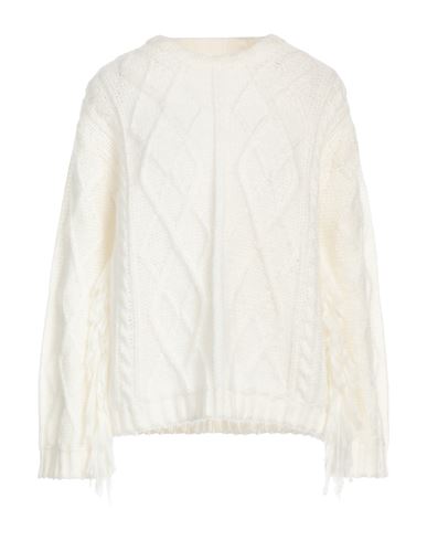 Pink Memories Woman Sweater Off white Size 2 Acrylic, Mohair wool, Polyamide, Wool