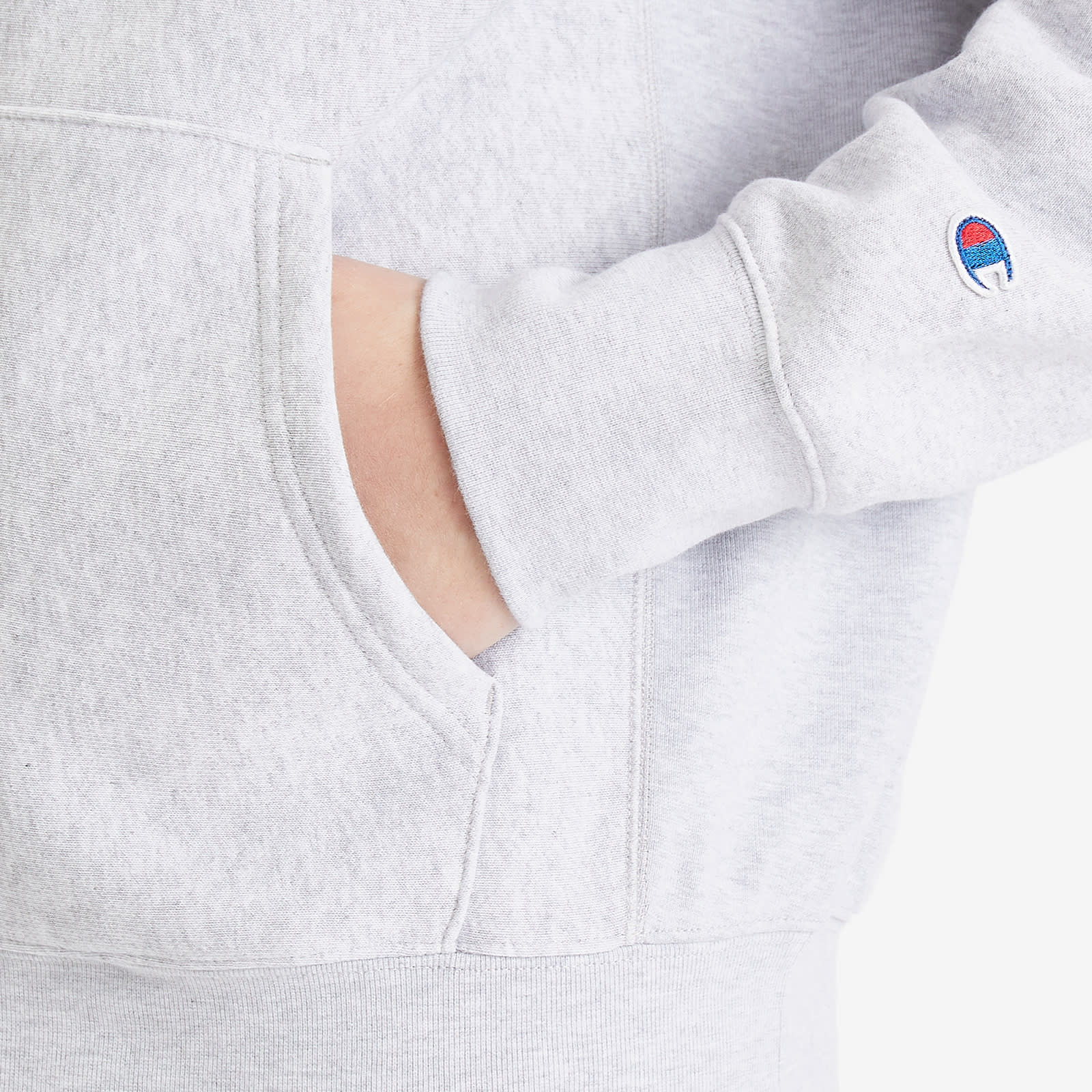Men's Reverse Weave Fleece Zip Hoodie in Grey