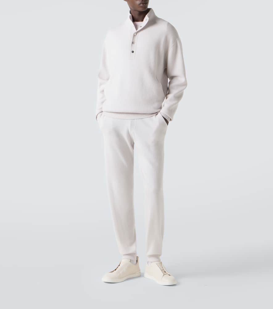 Wool and cashmere turtleneck sweater