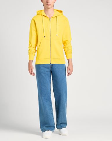 Man Sweatshirt Yellow Size S Cotton