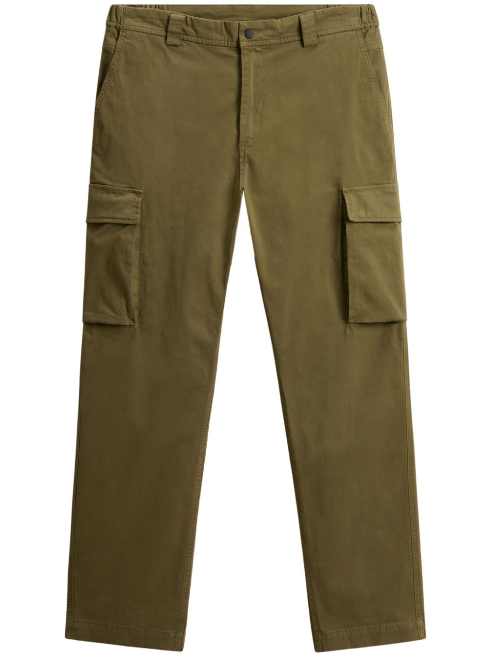 Garment-dyed cargo trousers - Green