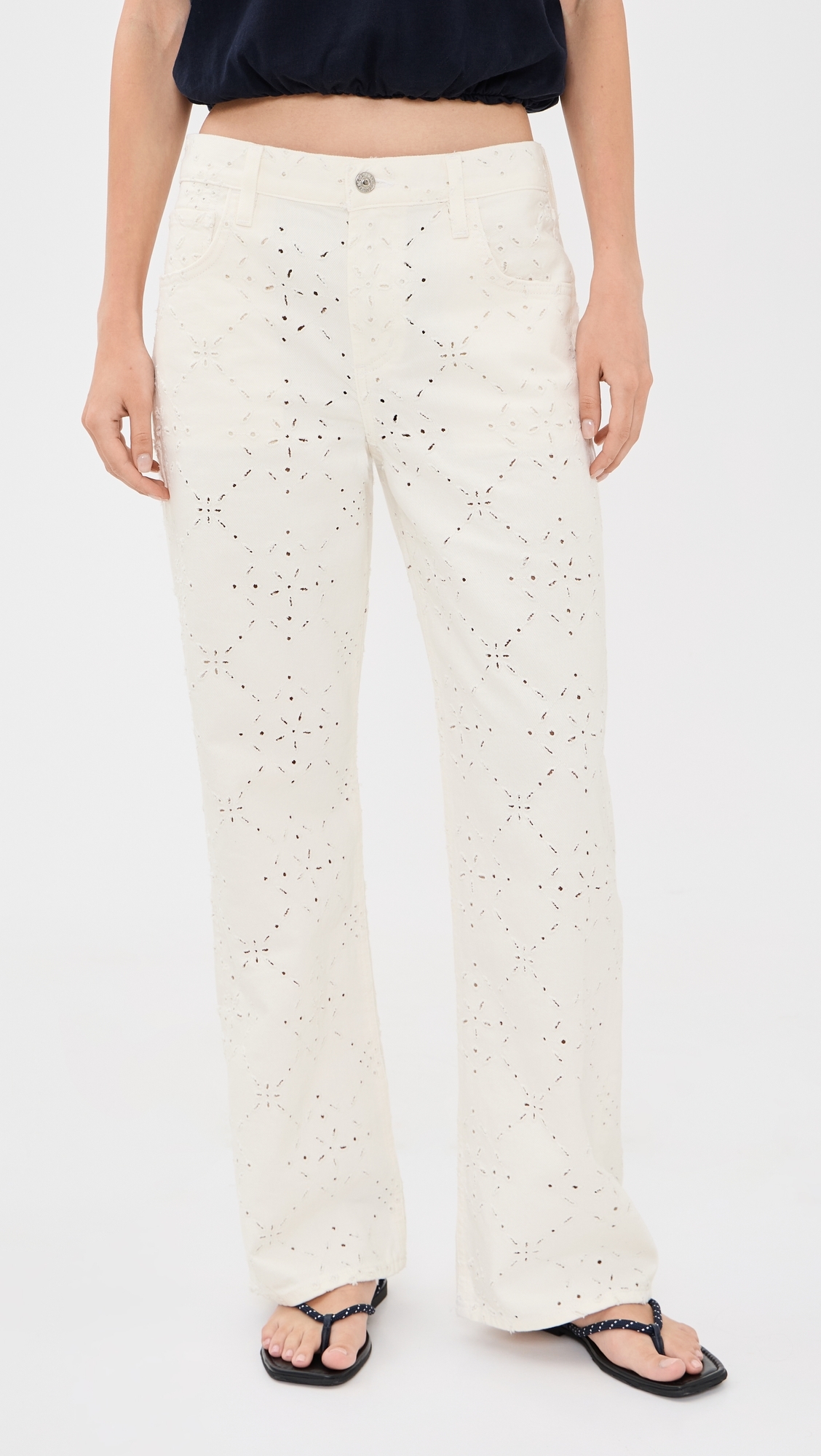 Lindz Straight Jeans Blanc