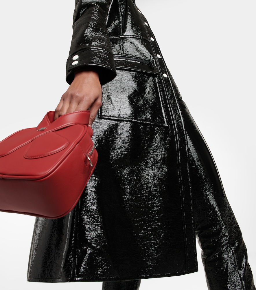 Logo cotton-blend trench coat
