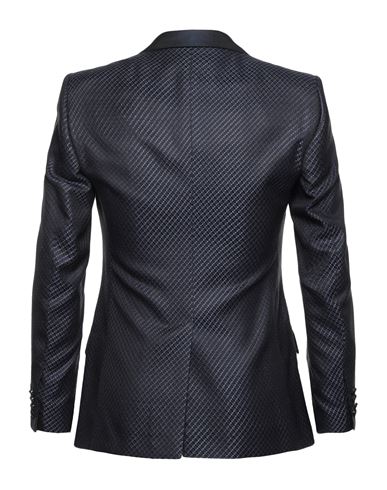 Man Blazer Midnight blue Size 34 Silk, Polyester