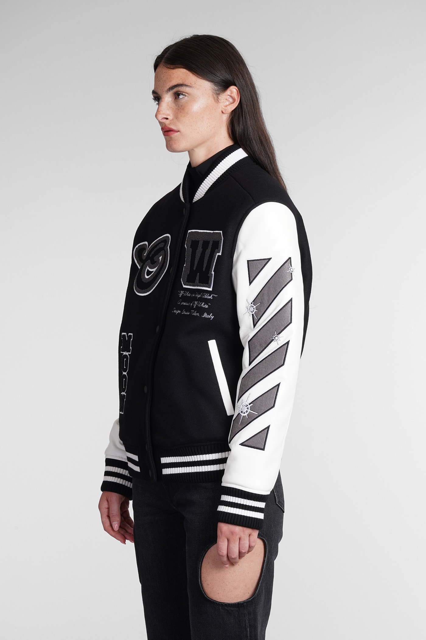 Casual Jacket In White Leather