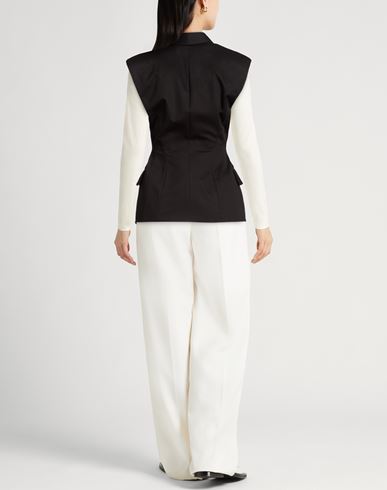 Woman Blazer Black Size 2 Cotton