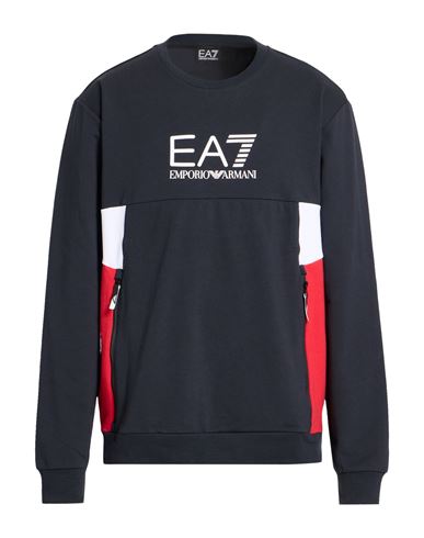 Man Sweatshirt Midnight blue Size XL Cotton, Polyester, Elastane