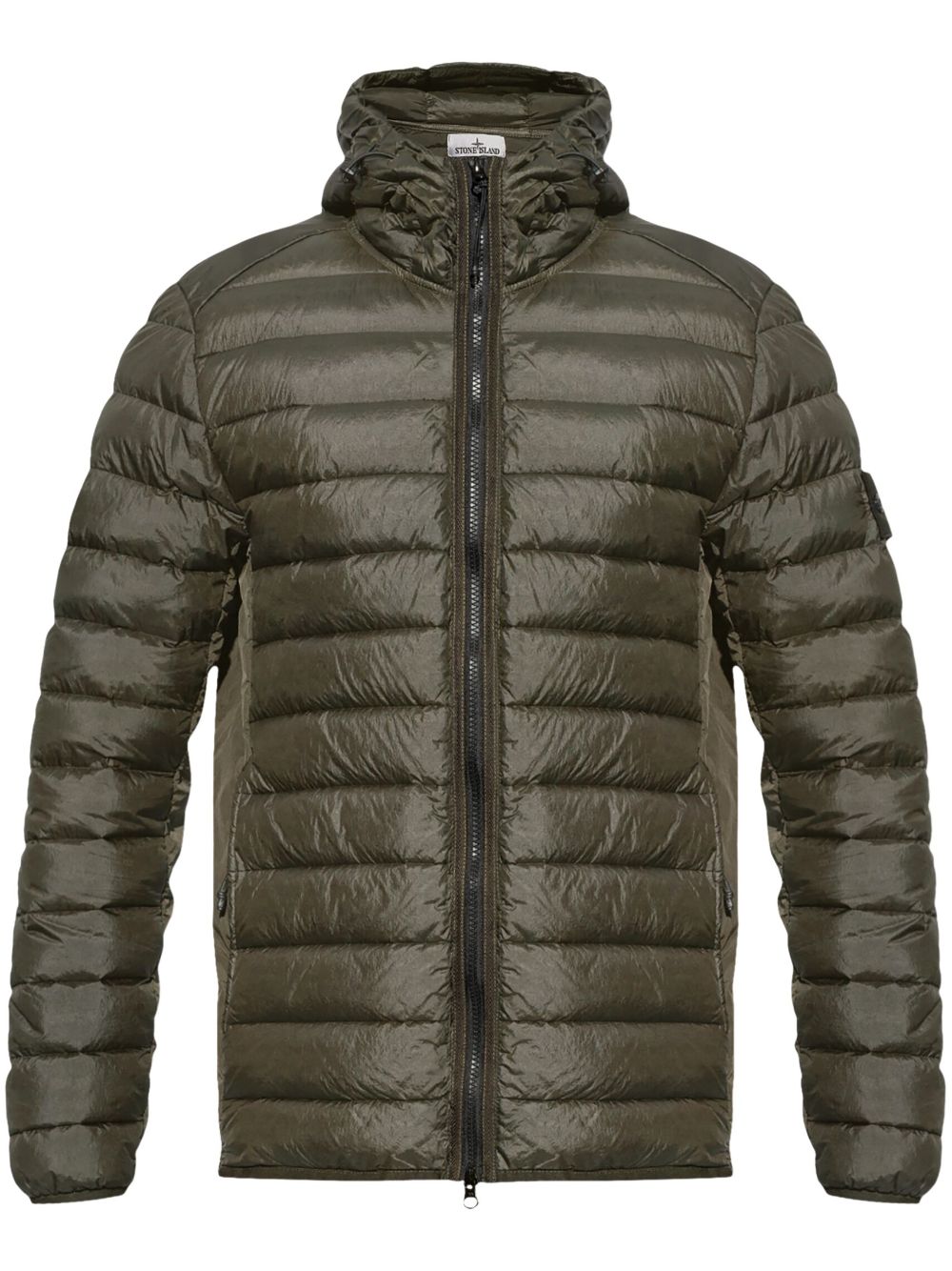 Hooded down jacket - Black
