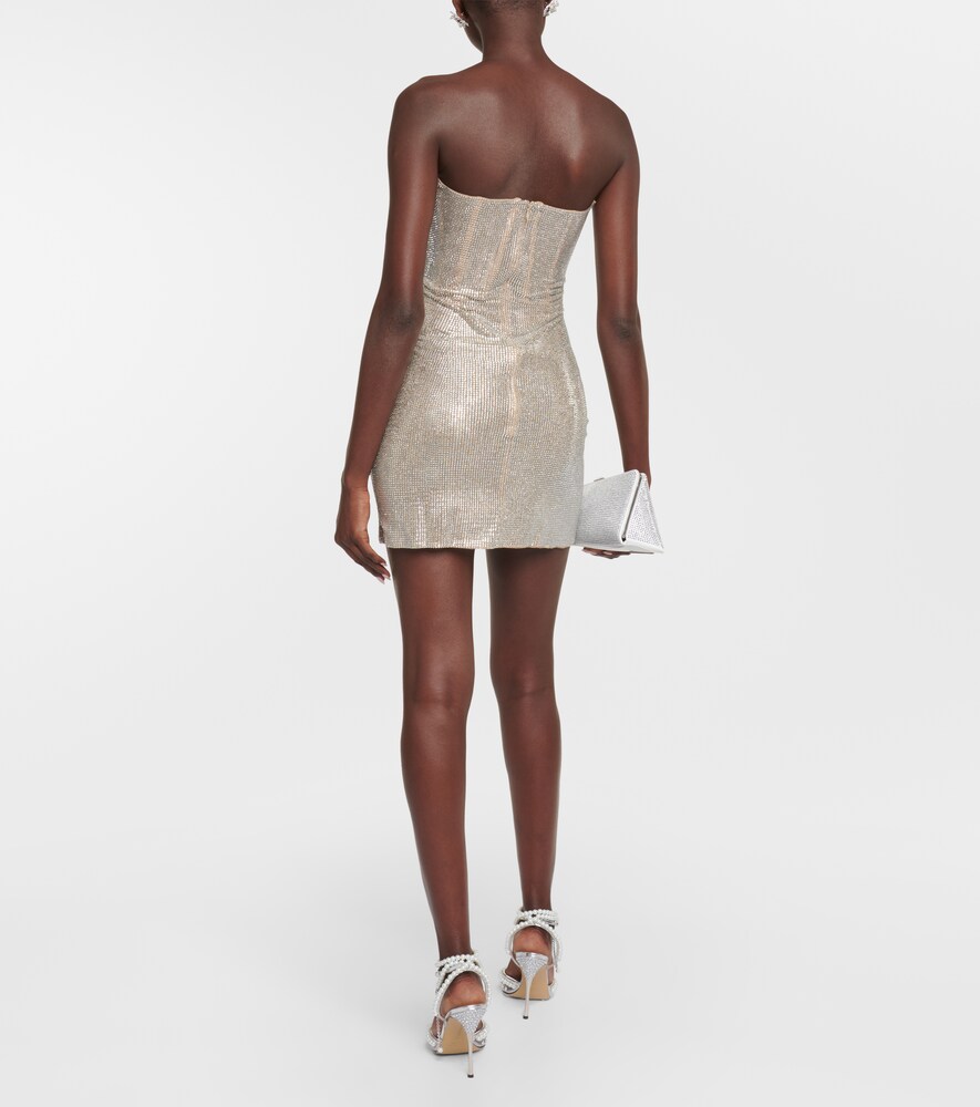 Crystal-embellished minidress