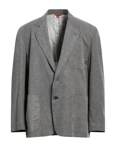 Man Blazer Grey Size 36 Linen, Viscose