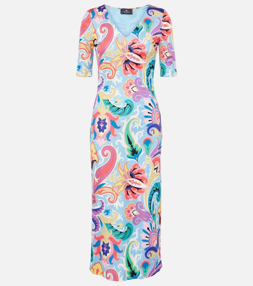 Paisley midi dress