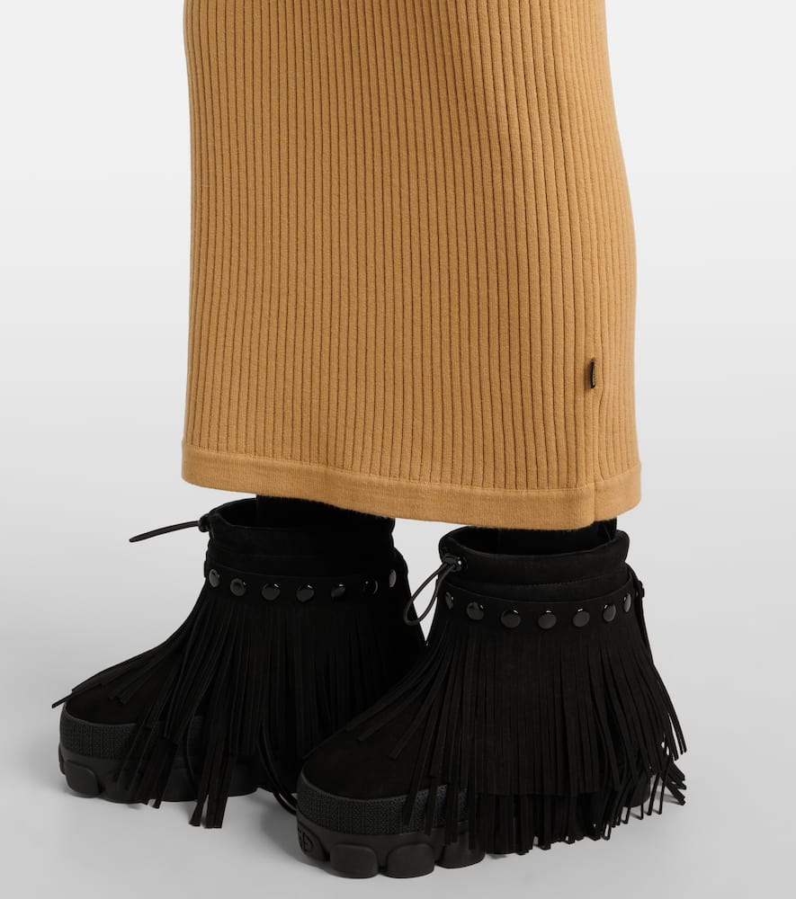 Mireille ribbed-knit maxi dress