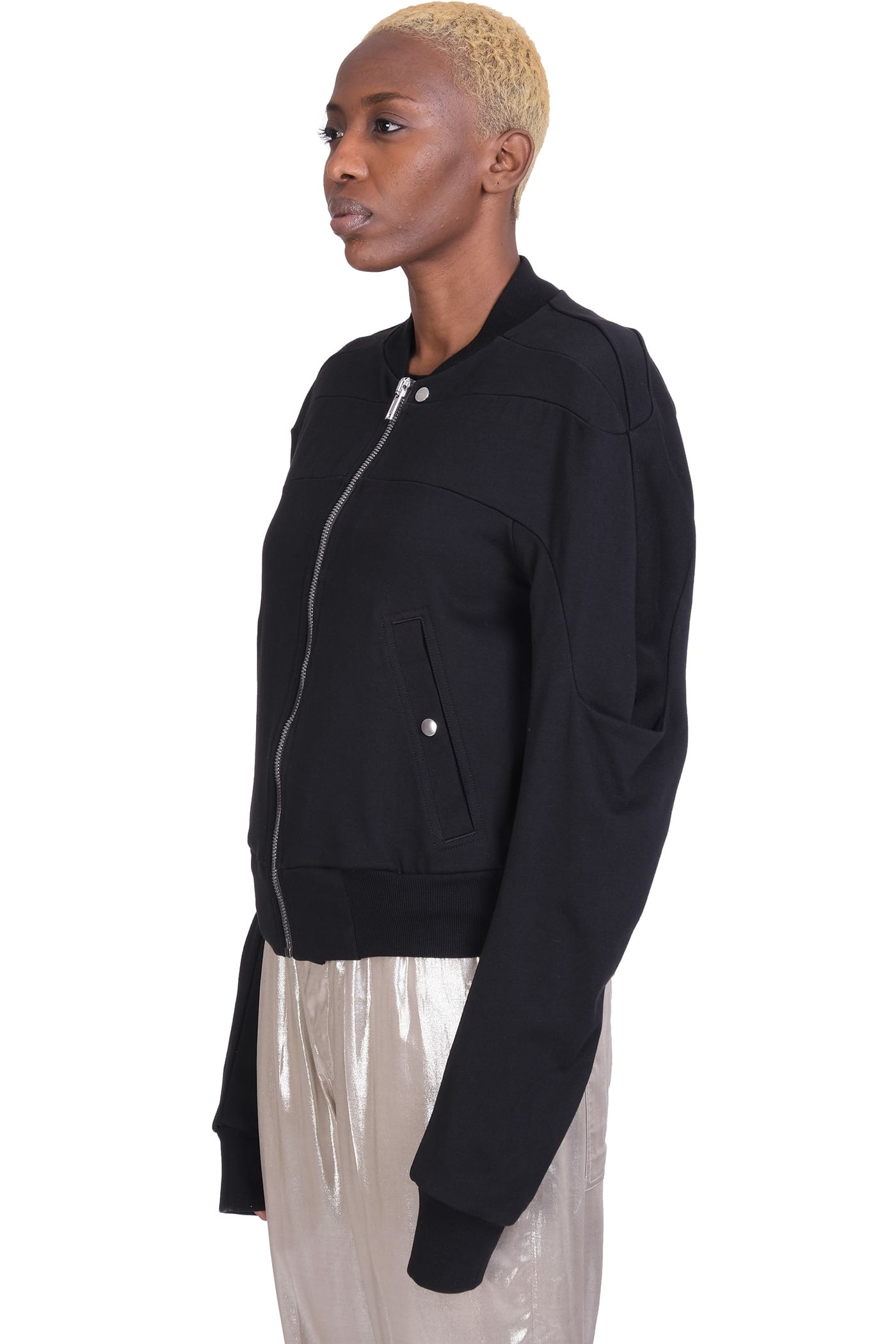 Bomber In Black Leather