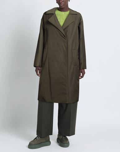 Woman Coat Military green Size XS Polyester