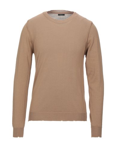 Man Sweater Camel Size S Virgin Wool, Acrylic
